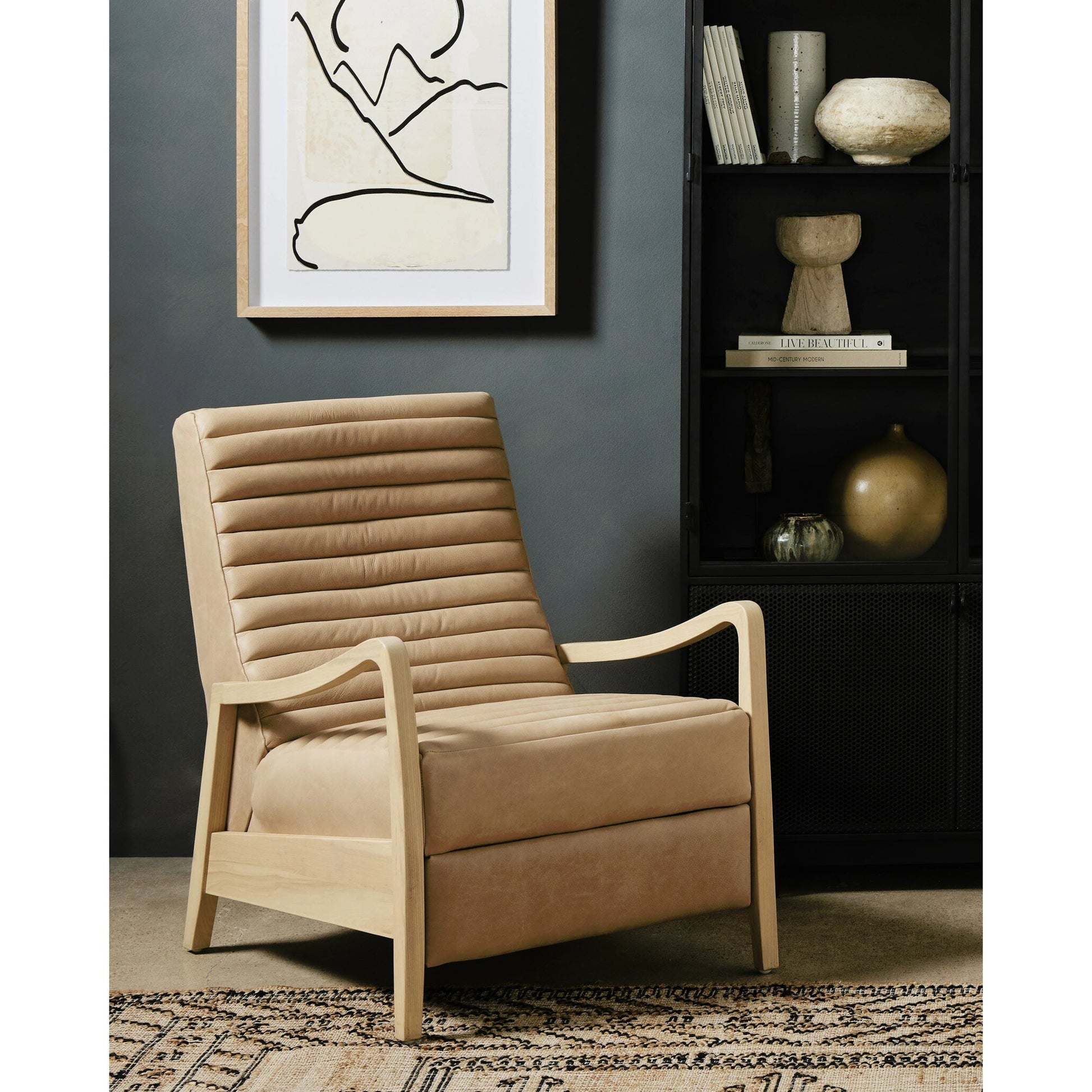 Chance Recliner by Four Hands. Made from unique in a transitional style.