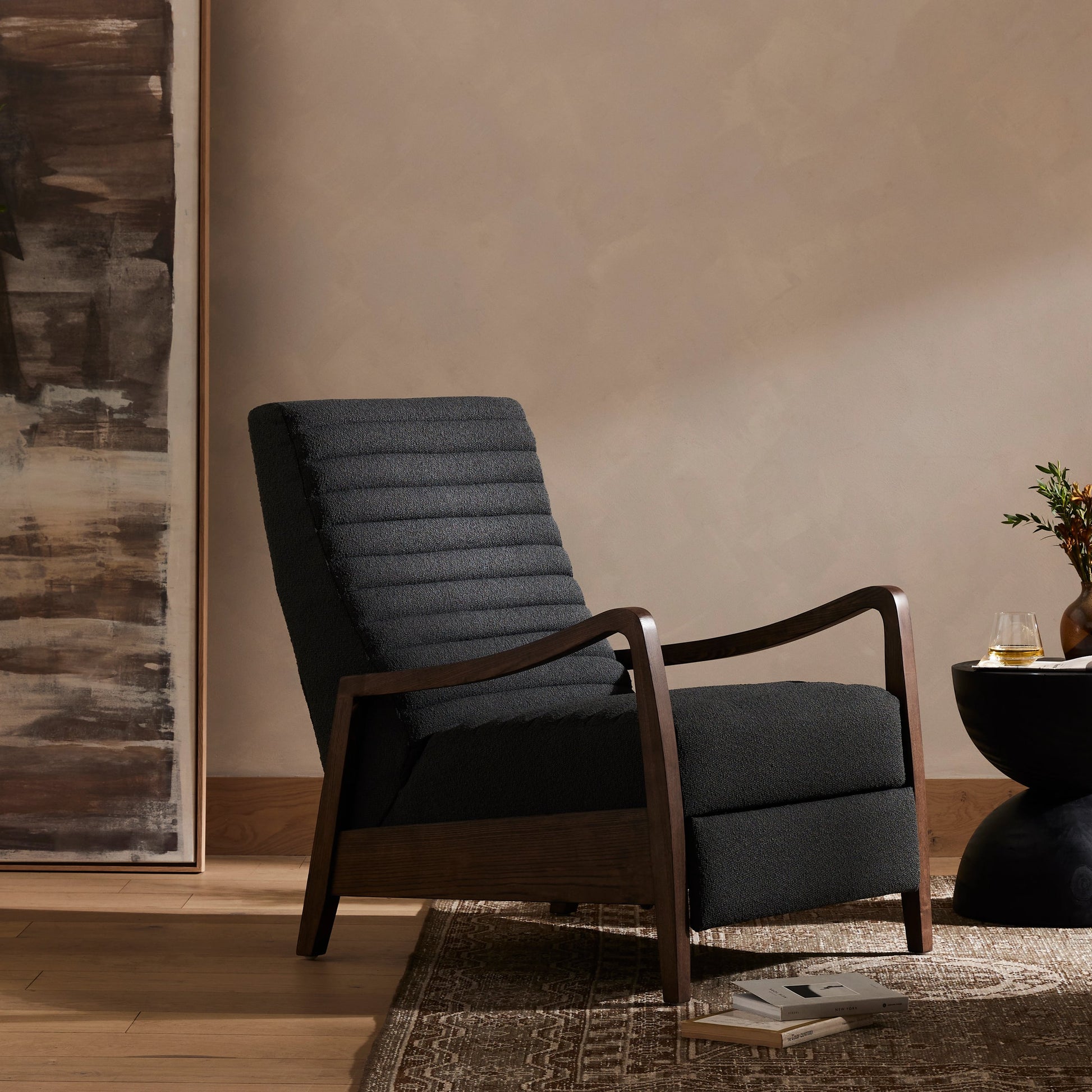 Chance Recliner by Four Hands. Made from unique in a transitional style.