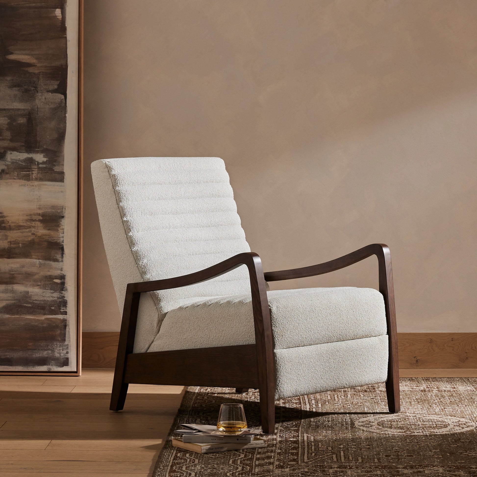 Chance Recliner by Four Hands. Made from unique in a transitional style.
