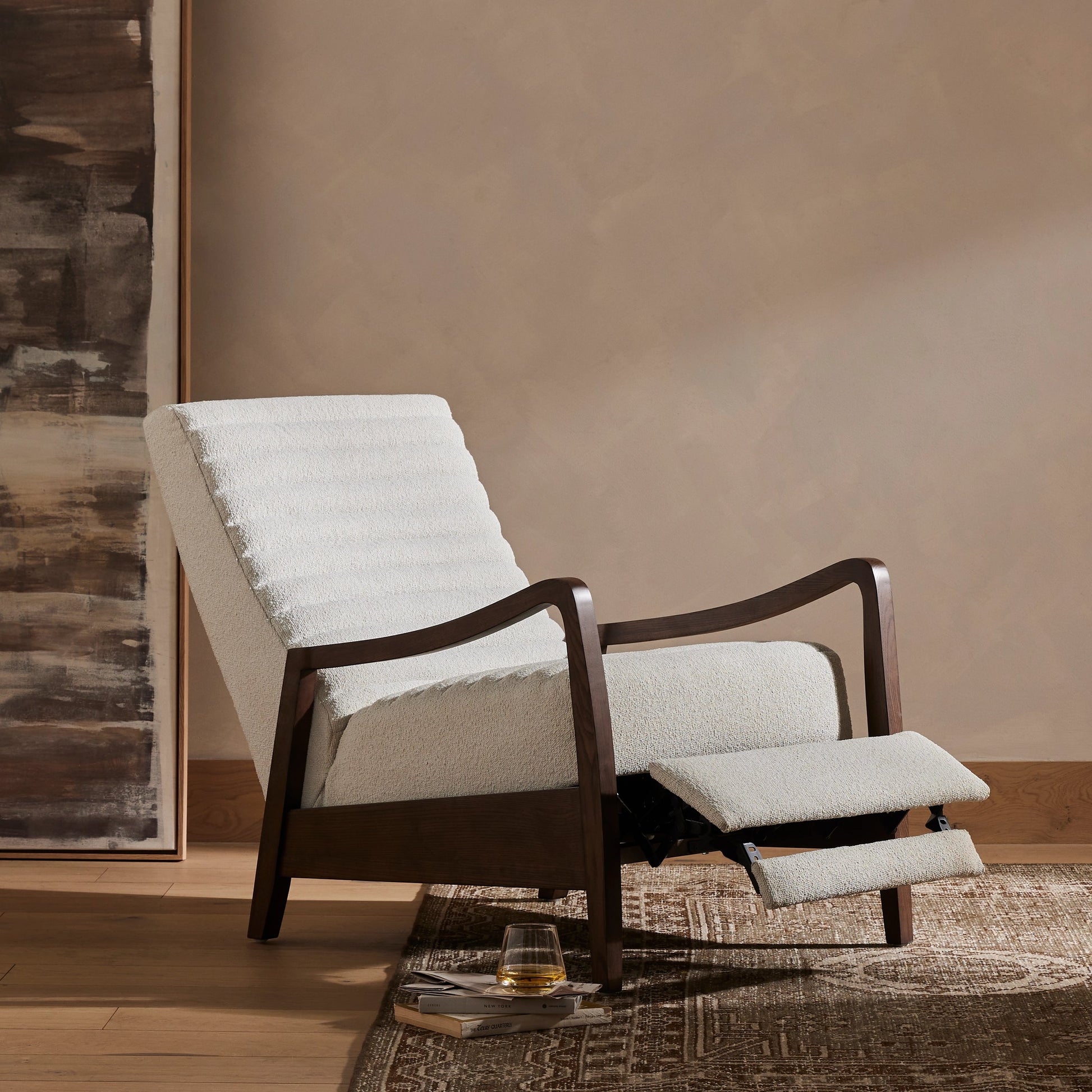 Chance Recliner by Four Hands. Made from unique in a transitional style.