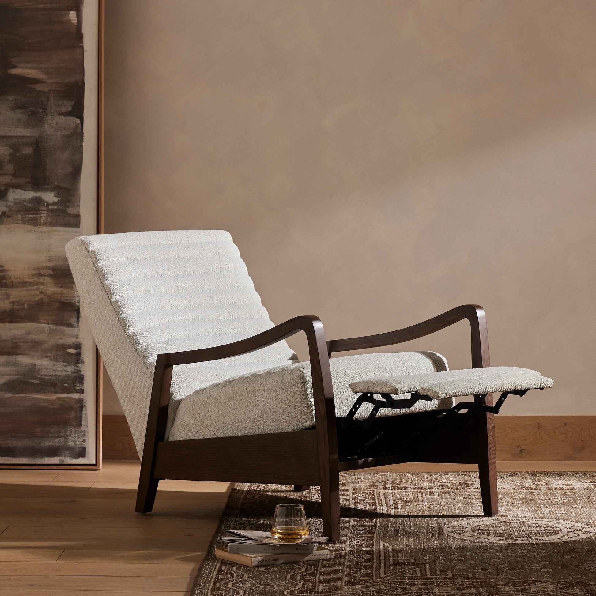 Chance Recliner by Four Hands. Made from unique in a transitional style.