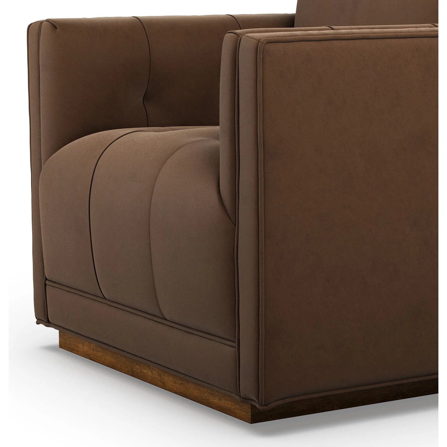 075 SI-2535184 | Closeup | Kiera Swivel Chair by Four Hands. Made from unique in a transitional style.