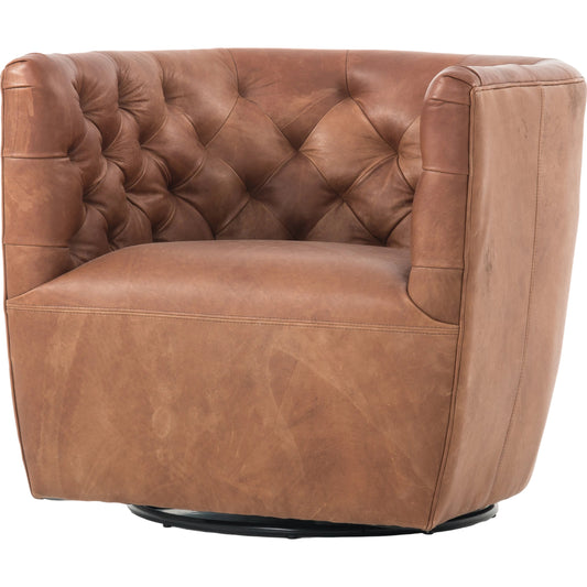 Hanover Swivel Chair by Four Hands. Made from unique in a transitional style.