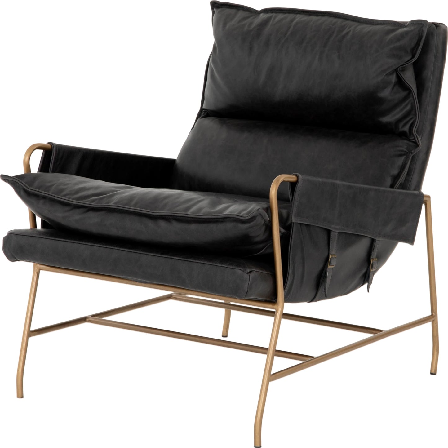 059 SI-1797447 | Primary Silo | Taryn Chair by Four Hands. Made from top grain leather, iron, 100% polyester in a modern style.