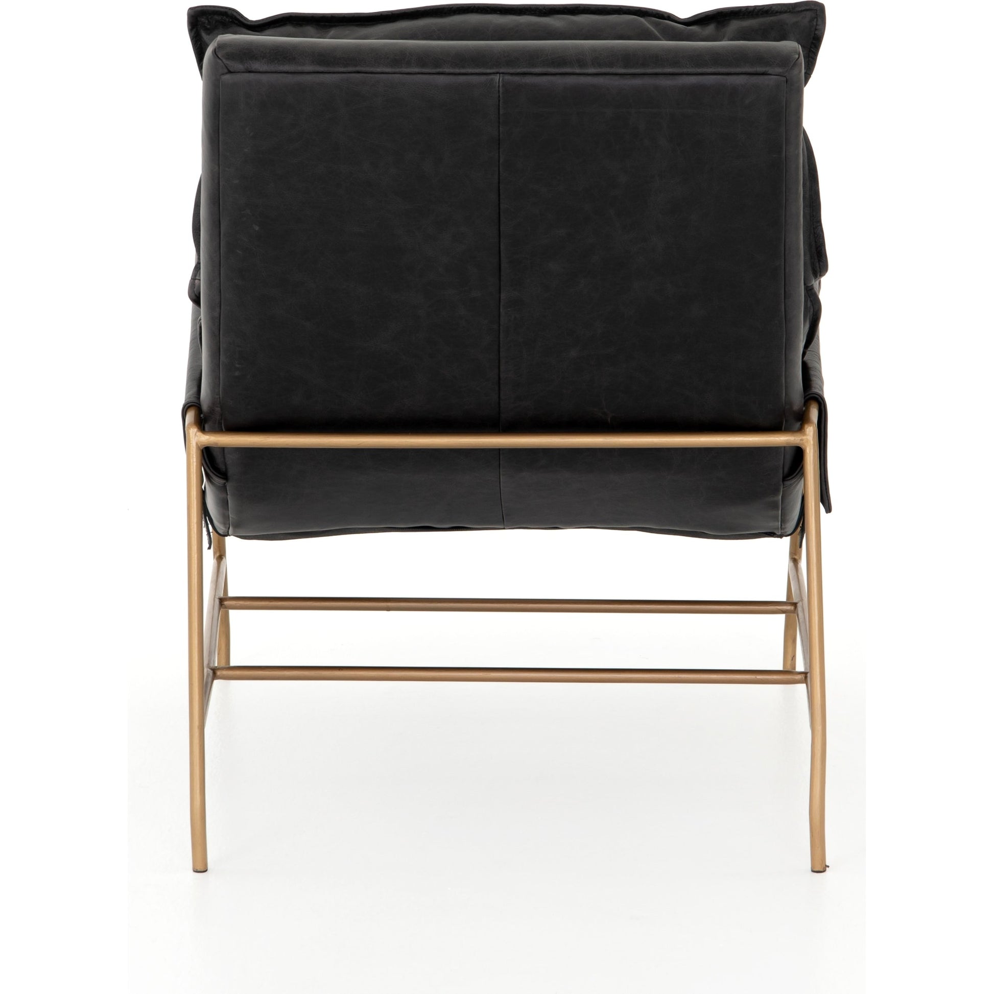 Taryn Chair by Four Hands. Made from top grain leather, iron, 100% polyester in a modern style.