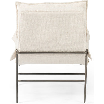 Taryn Chair by Four Hands. Made from top grain leather, iron, 100% polyester in a modern style.