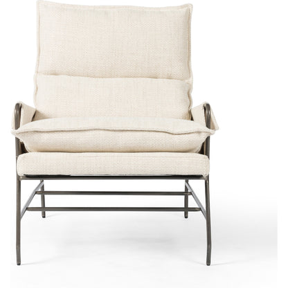 Taryn Chair by Four Hands. Made from top grain leather, iron, 100% polyester in a modern style.