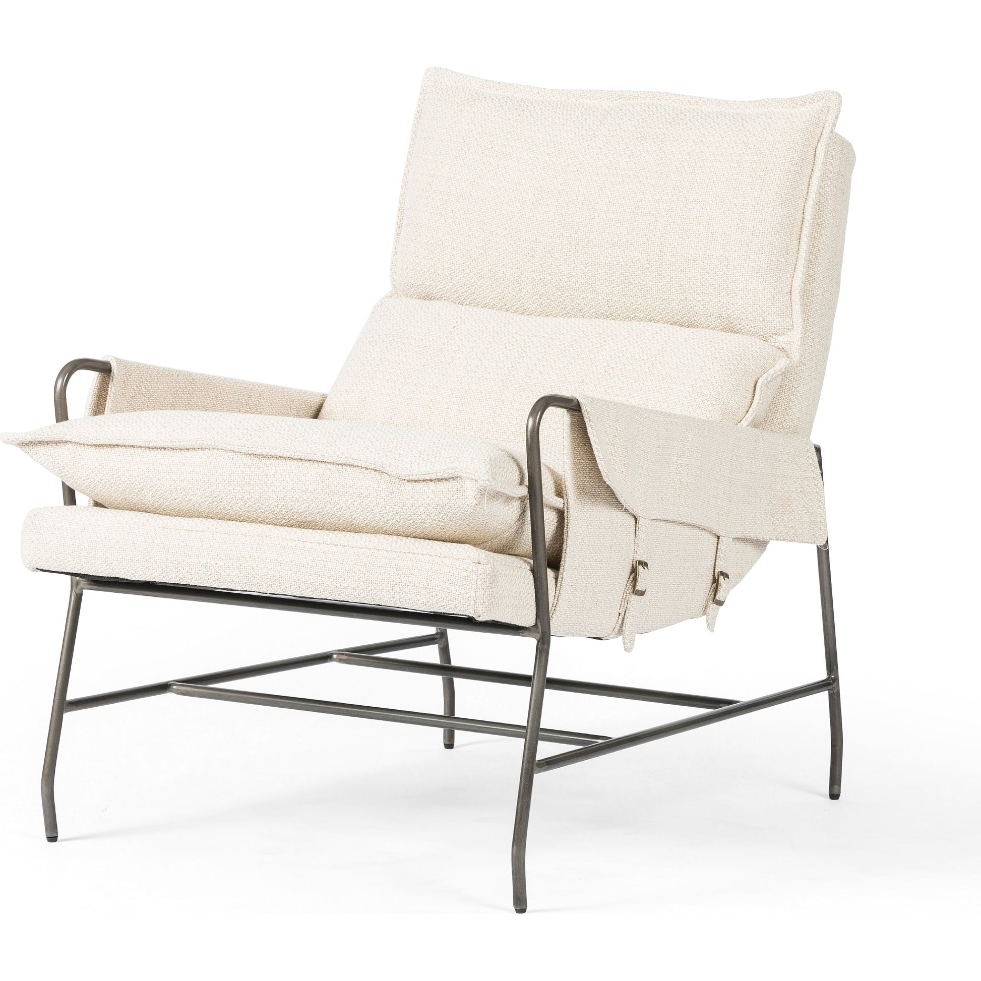 Taryn Chair by Four Hands. Made from top grain leather, iron, 100% polyester in a modern style.