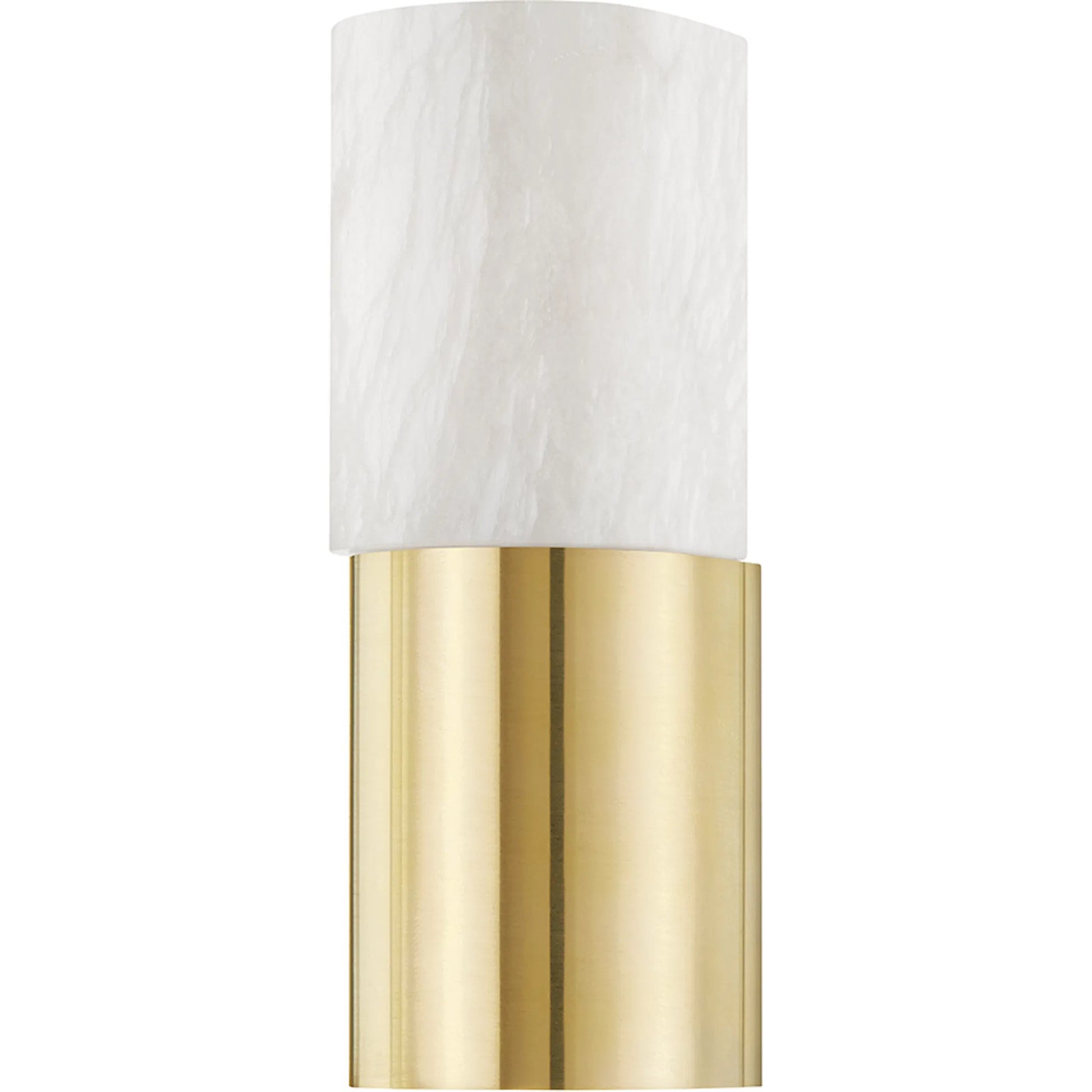 Jamesport 1 Light Wall Sconce by Hudson Valley in aged brass. Made from brass in a modern style.