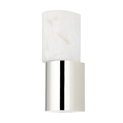 Jamesport 1 Light Wall Sconce by Hudson Valley in aged brass. Made from brass in a modern style.