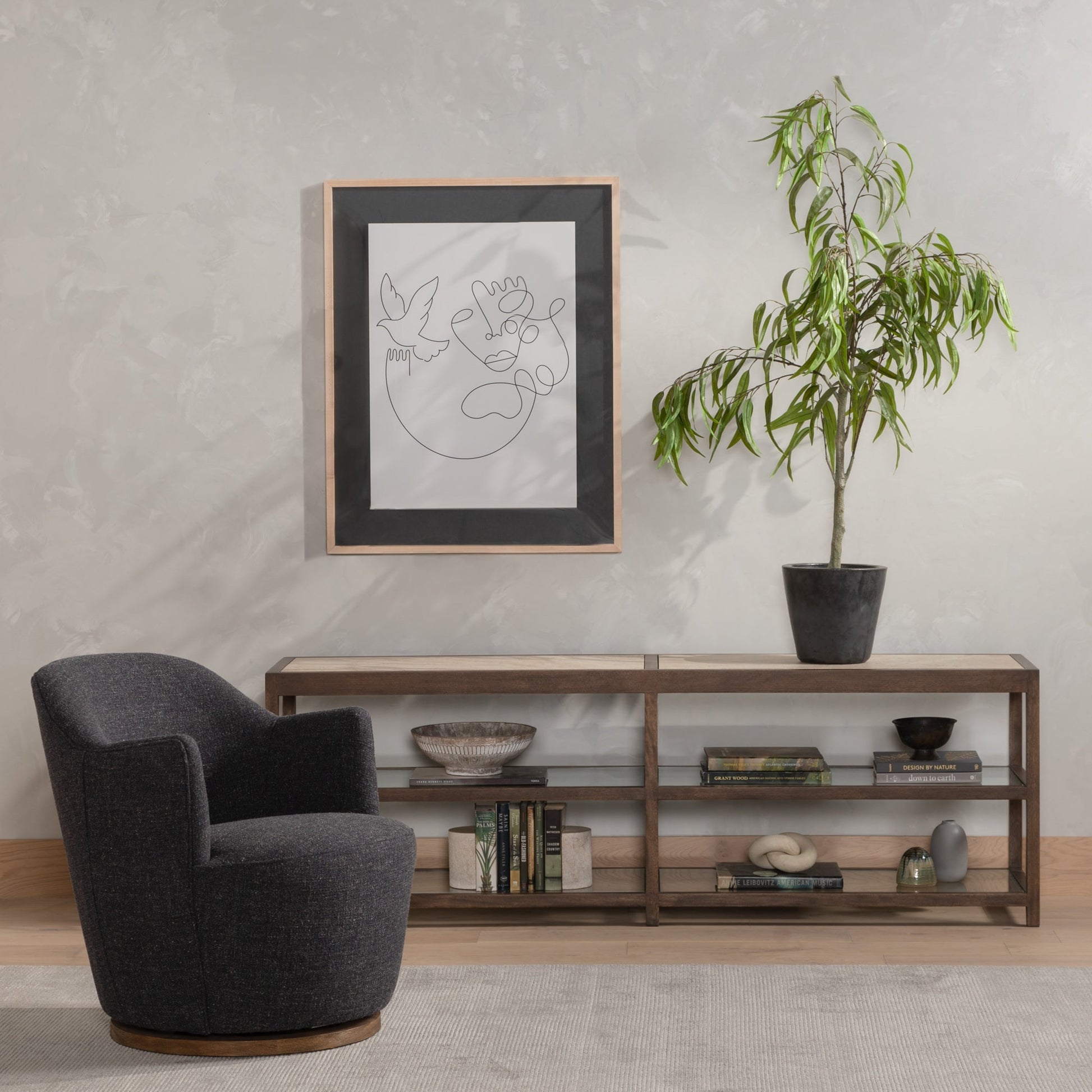 Aurora Swivel Chair by Four Hands. Made from unique in a modern style.