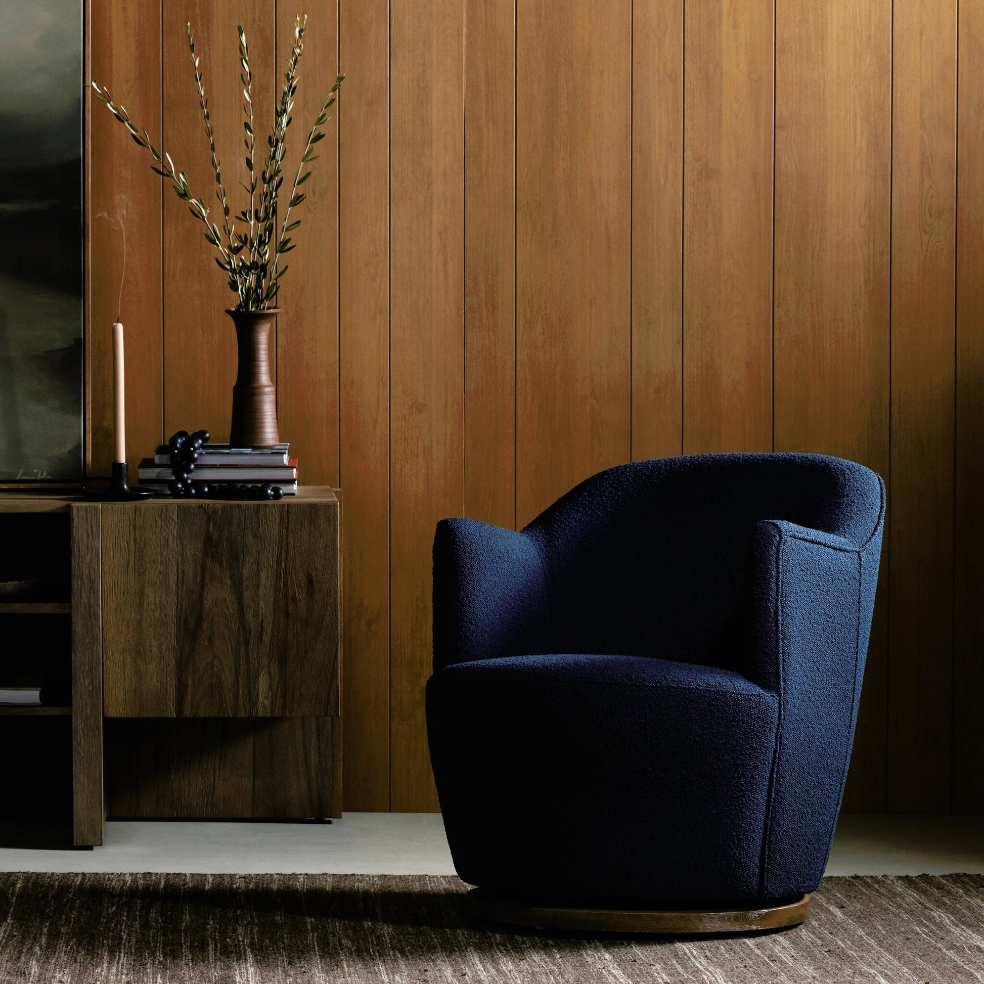 Aurora Swivel Chair by Four Hands. Made from unique in a modern style.