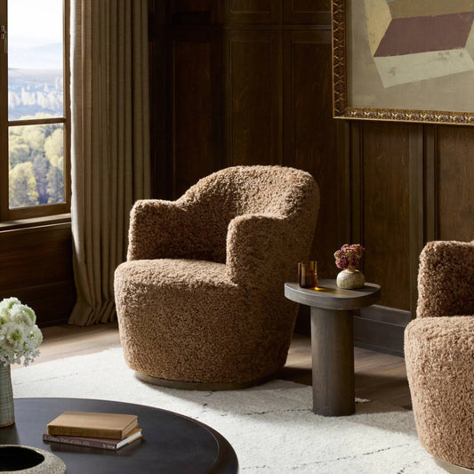 Aurora Swivel Chair by Four Hands. Made from unique in a modern style.