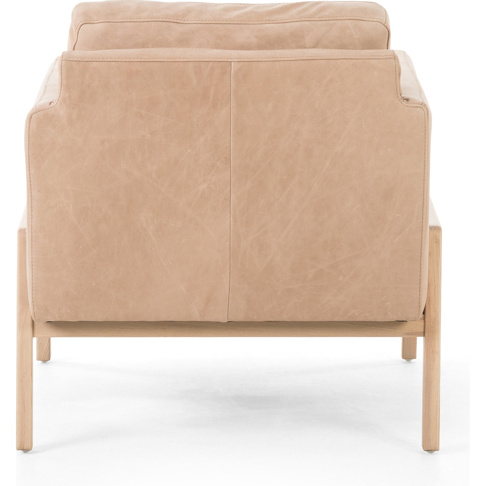 Diana Chair by Four Hands in sonoma butterscotch. Made from top grain leather, solid parawood, 100% polyester in a modern style.