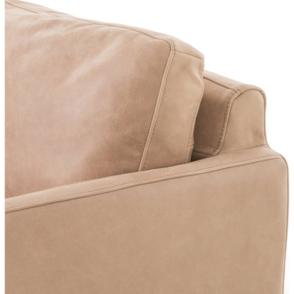 Diana Chair by Four Hands in sonoma butterscotch. Made from top grain leather, solid parawood, 100% polyester in a modern style.