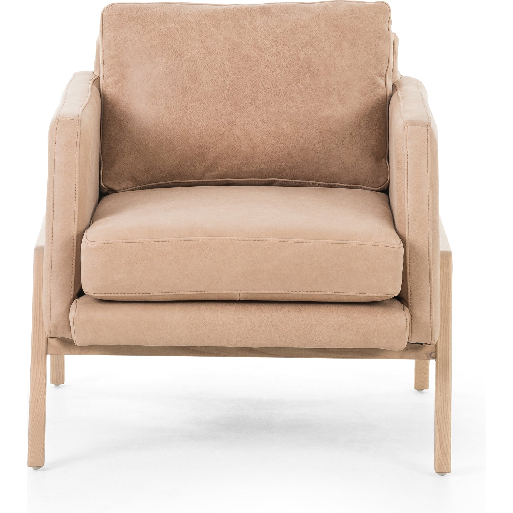Diana Chair by Four Hands in sonoma butterscotch. Made from top grain leather, solid parawood, 100% polyester in a modern style.