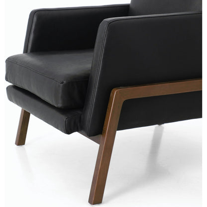 Diana Chair by Four Hands in sonoma butterscotch. Made from top grain leather, solid parawood, 100% polyester in a modern style.