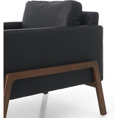 Diana Chair by Four Hands in sonoma butterscotch. Made from top grain leather, solid parawood, 100% polyester in a modern style.