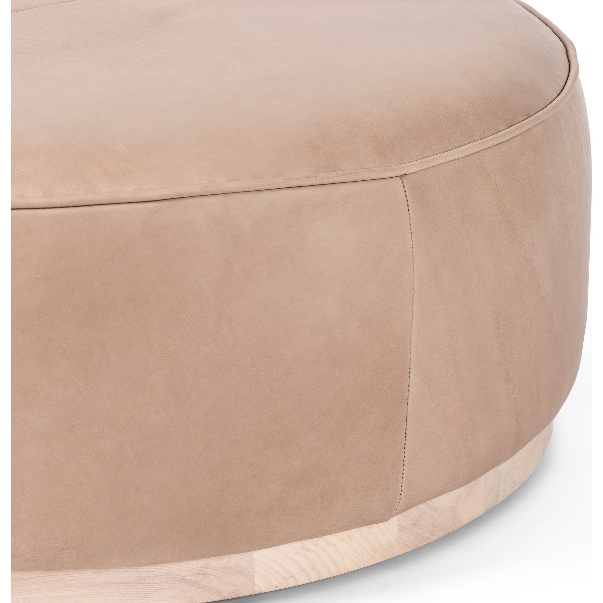 Sinclair Large Round Ottoman by Four Hands. Made from unique in a modern style.