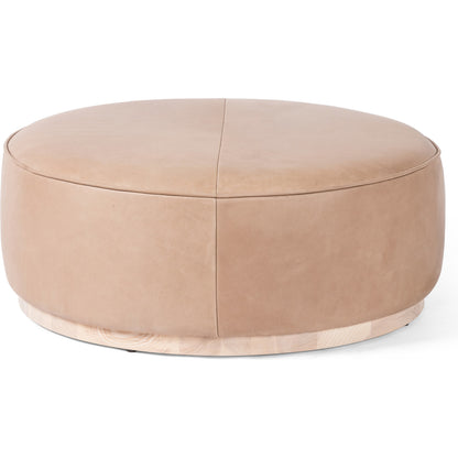 Sinclair Large Round Ottoman by Four Hands. Made from unique in a modern style.
