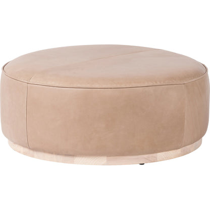 Sinclair Large Round Ottoman by Four Hands. Made from unique in a modern style.