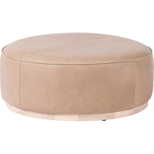 Sinclair Large Round Ottoman by Four Hands. Made from unique in a modern style.