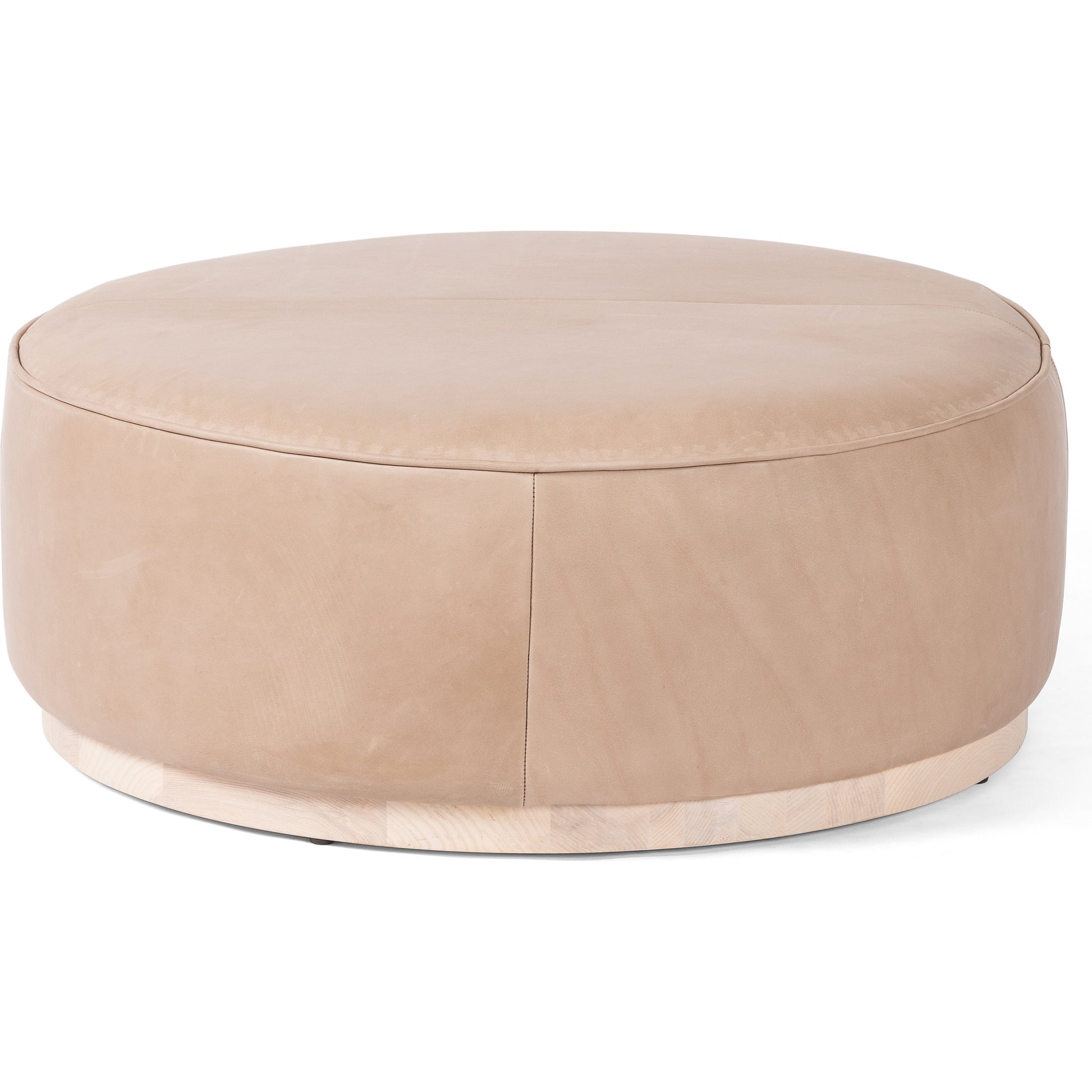 Sinclair Large Round Ottoman by Four Hands. Made from unique in a modern style.