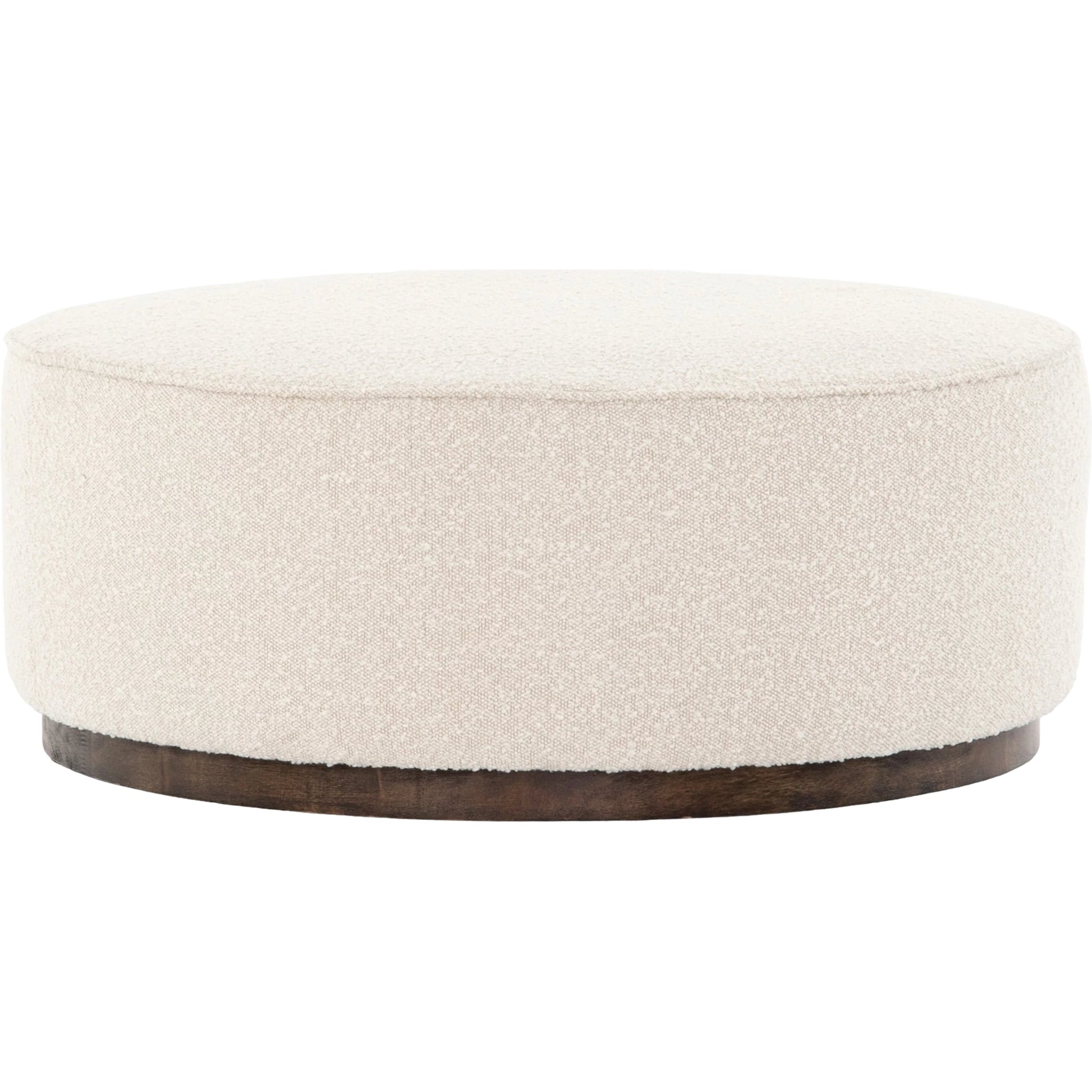 Sinclair Large Round Ottoman by Four Hands. Made from unique in a modern style.