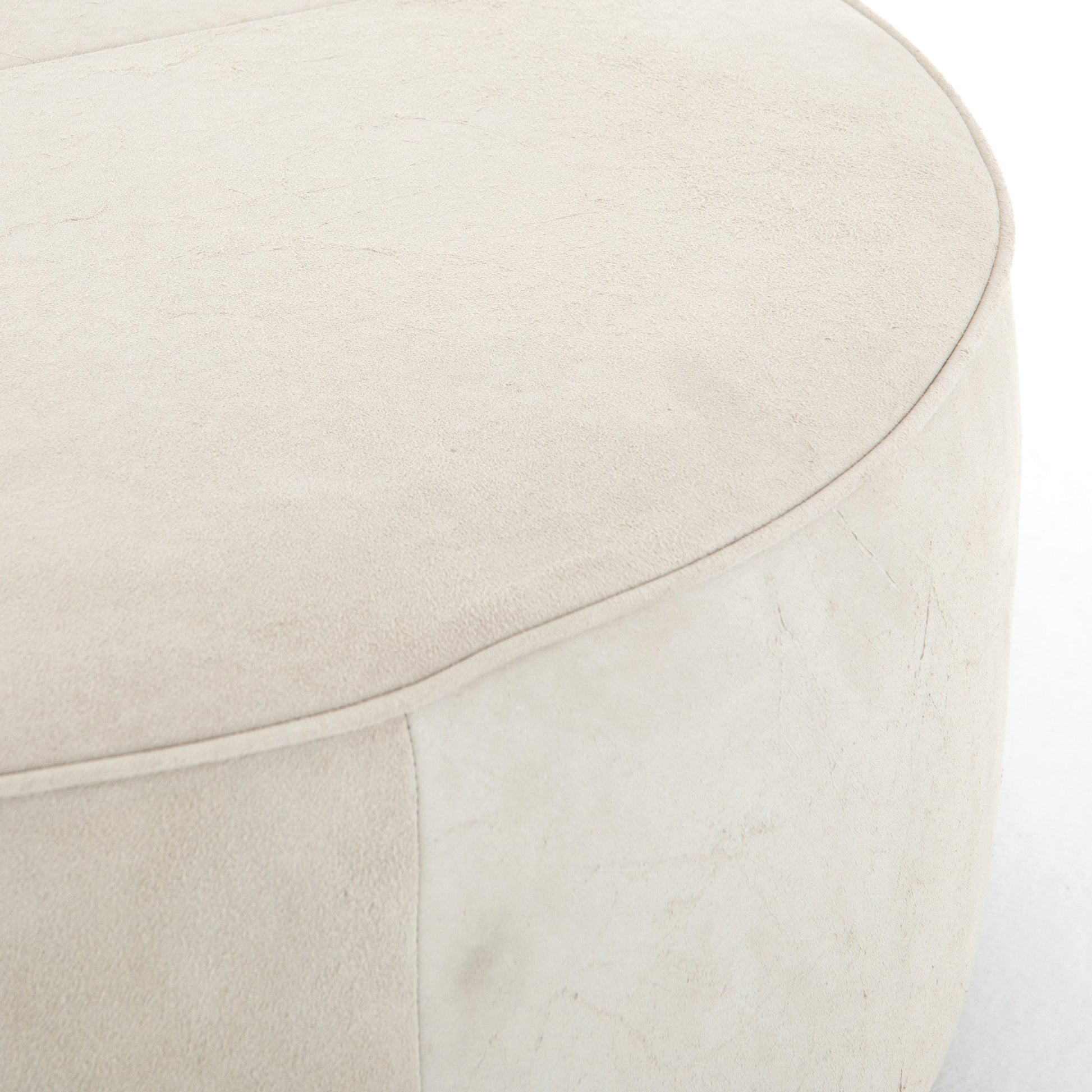 Sinclair Large Round Ottoman by Four Hands. Made from unique in a modern style.