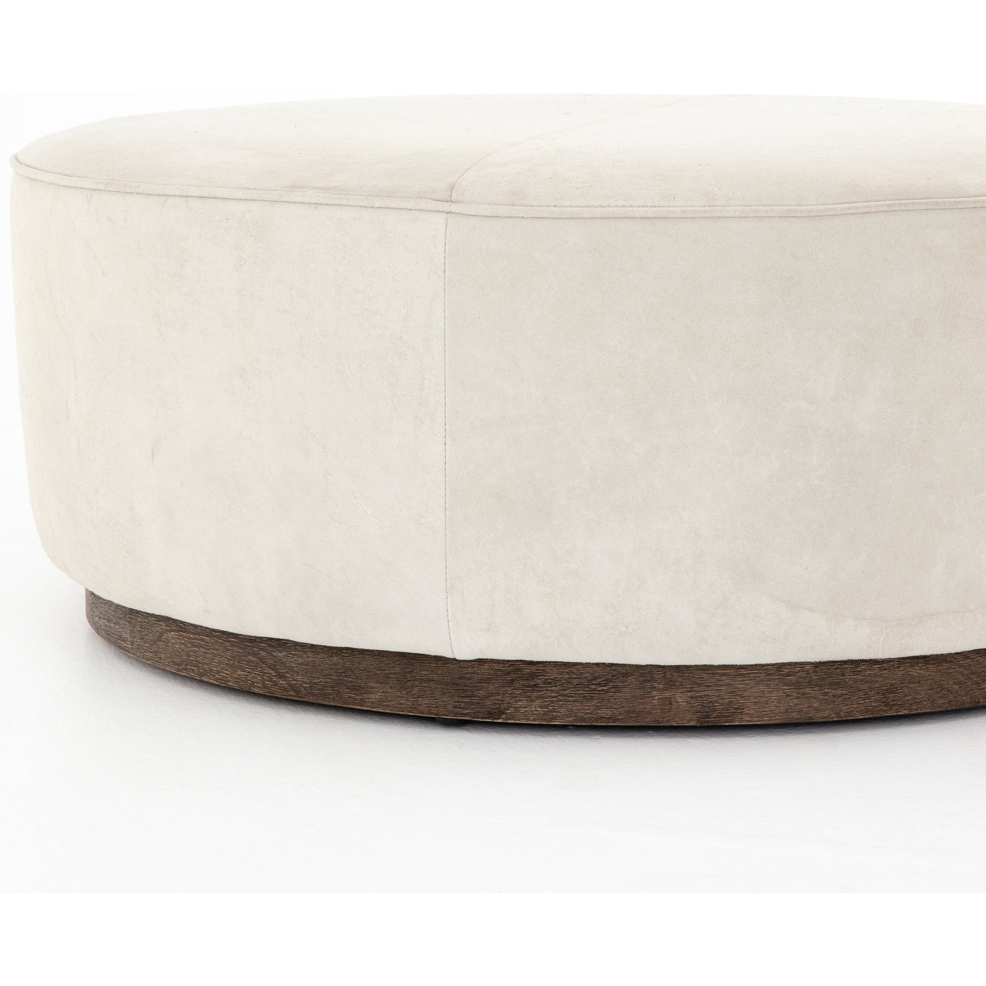 Sinclair Large Round Ottoman by Four Hands. Made from unique in a modern style.