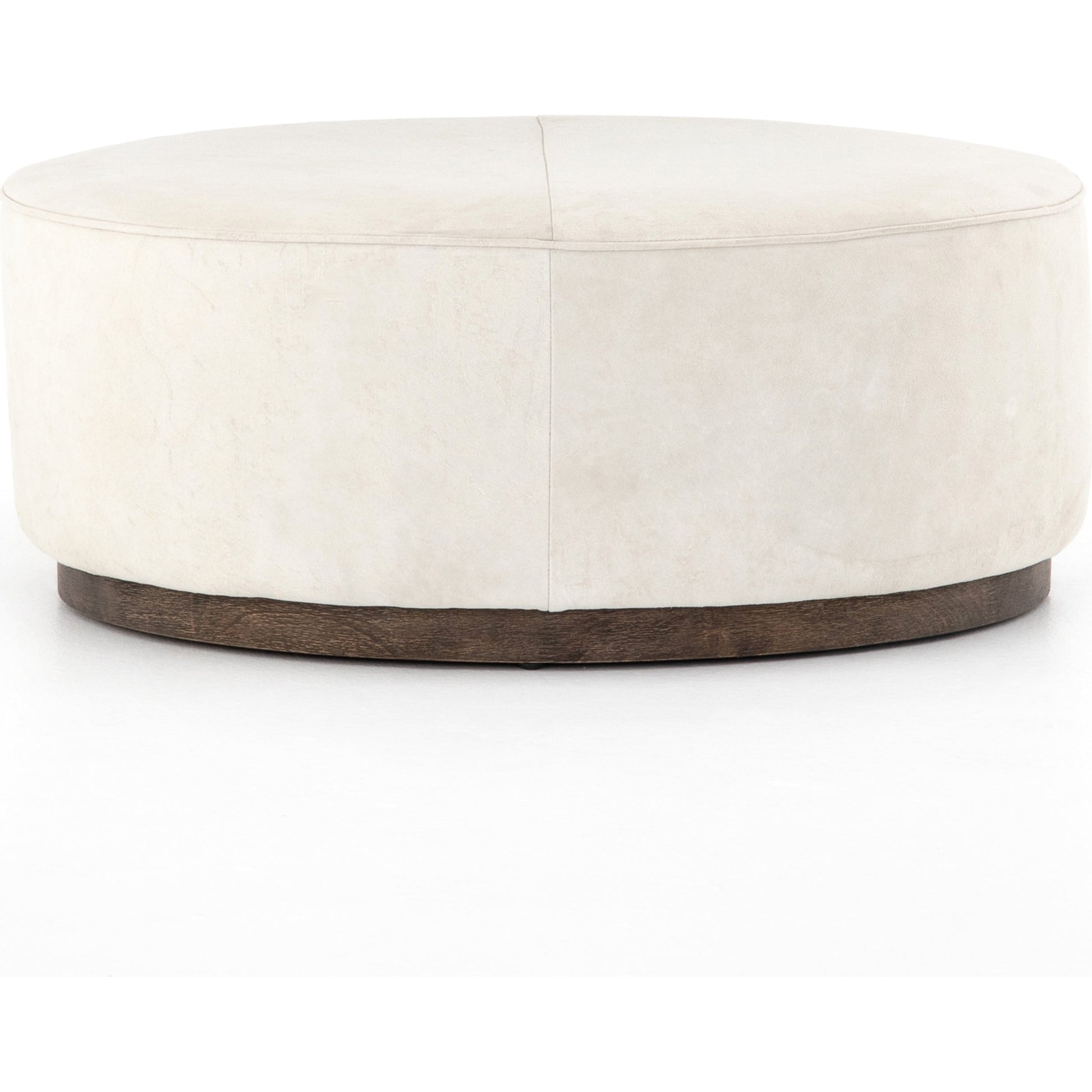 Sinclair Large Round Ottoman by Four Hands. Made from unique in a modern style.