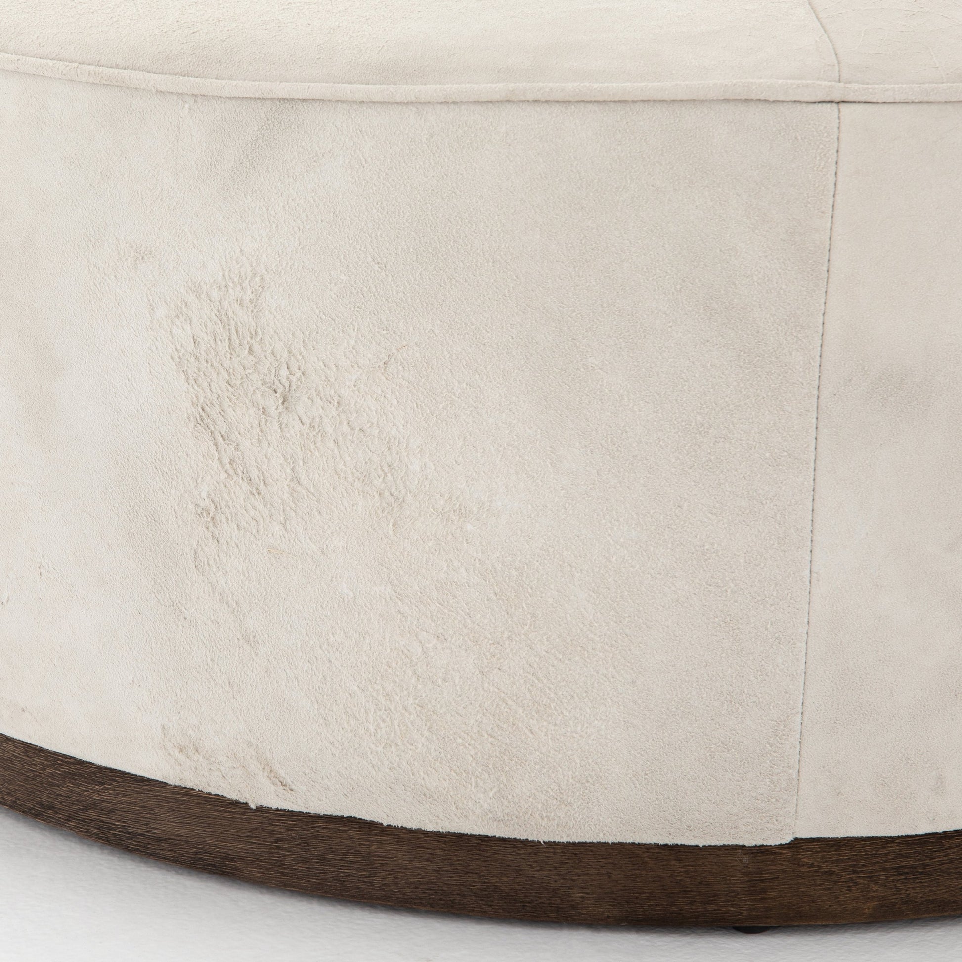 Sinclair Large Round Ottoman by Four Hands. Made from unique in a modern style.