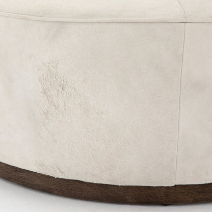 Sinclair Large Round Ottoman by Four Hands. Made from unique in a modern style.