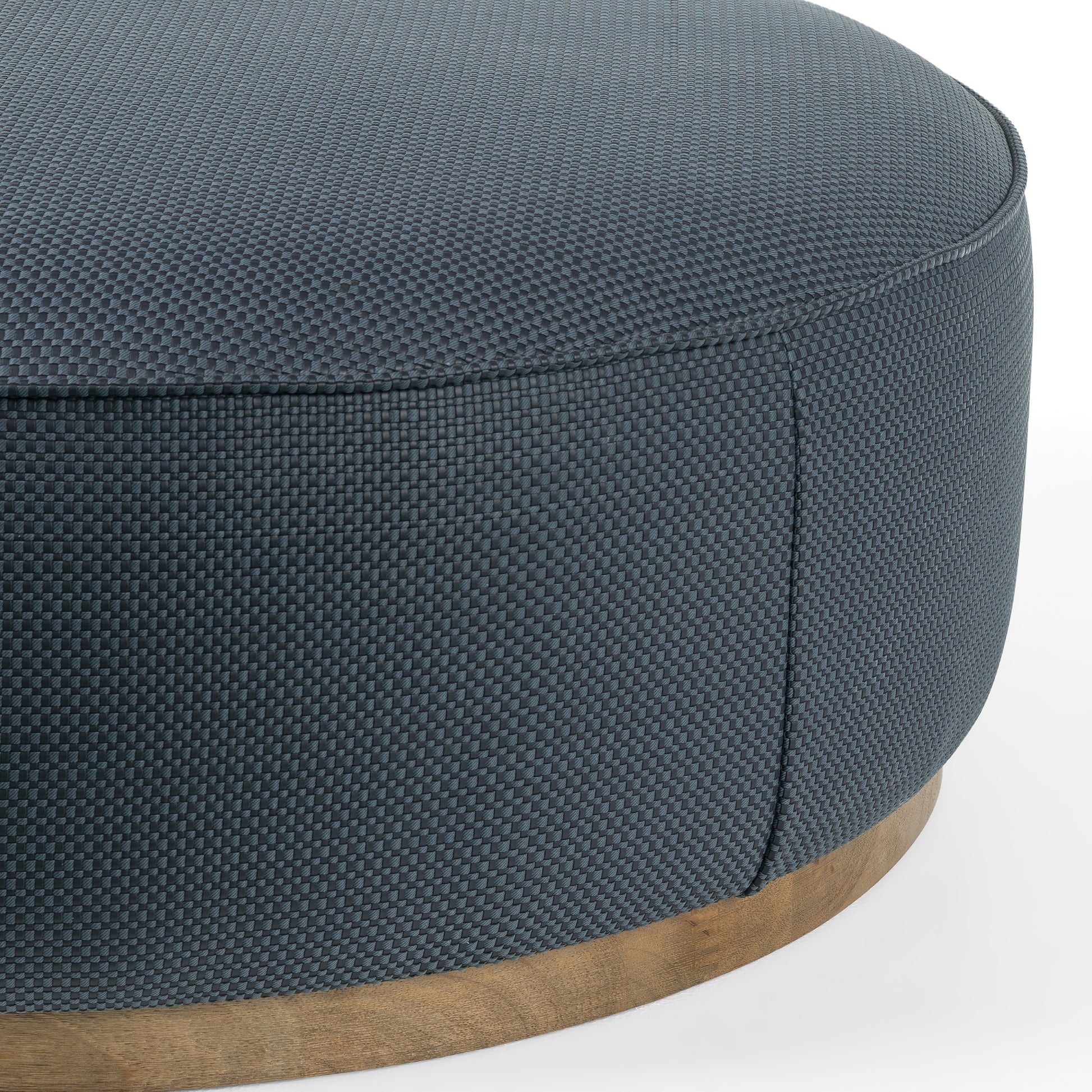 Sinclair Large Round Ottoman by Four Hands. Made from unique in a modern style.