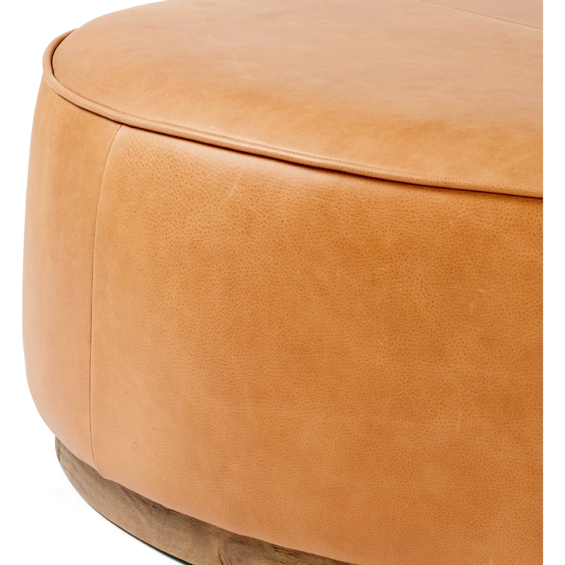 Sinclair Large Round Ottoman by Four Hands. Made from unique in a modern style.