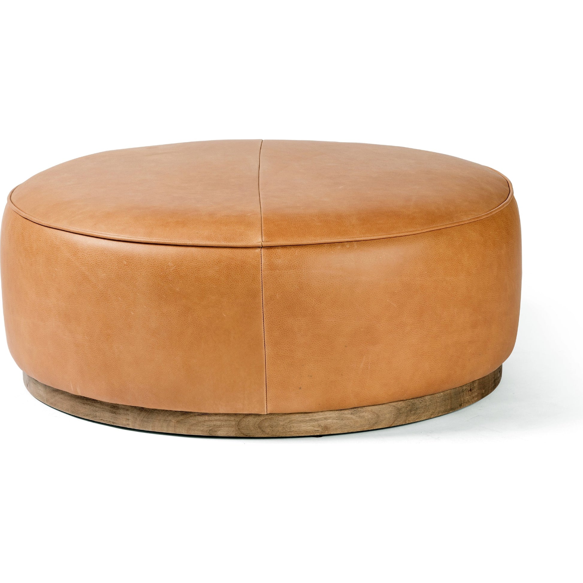 Sinclair Large Round Ottoman by Four Hands. Made from unique in a modern style.