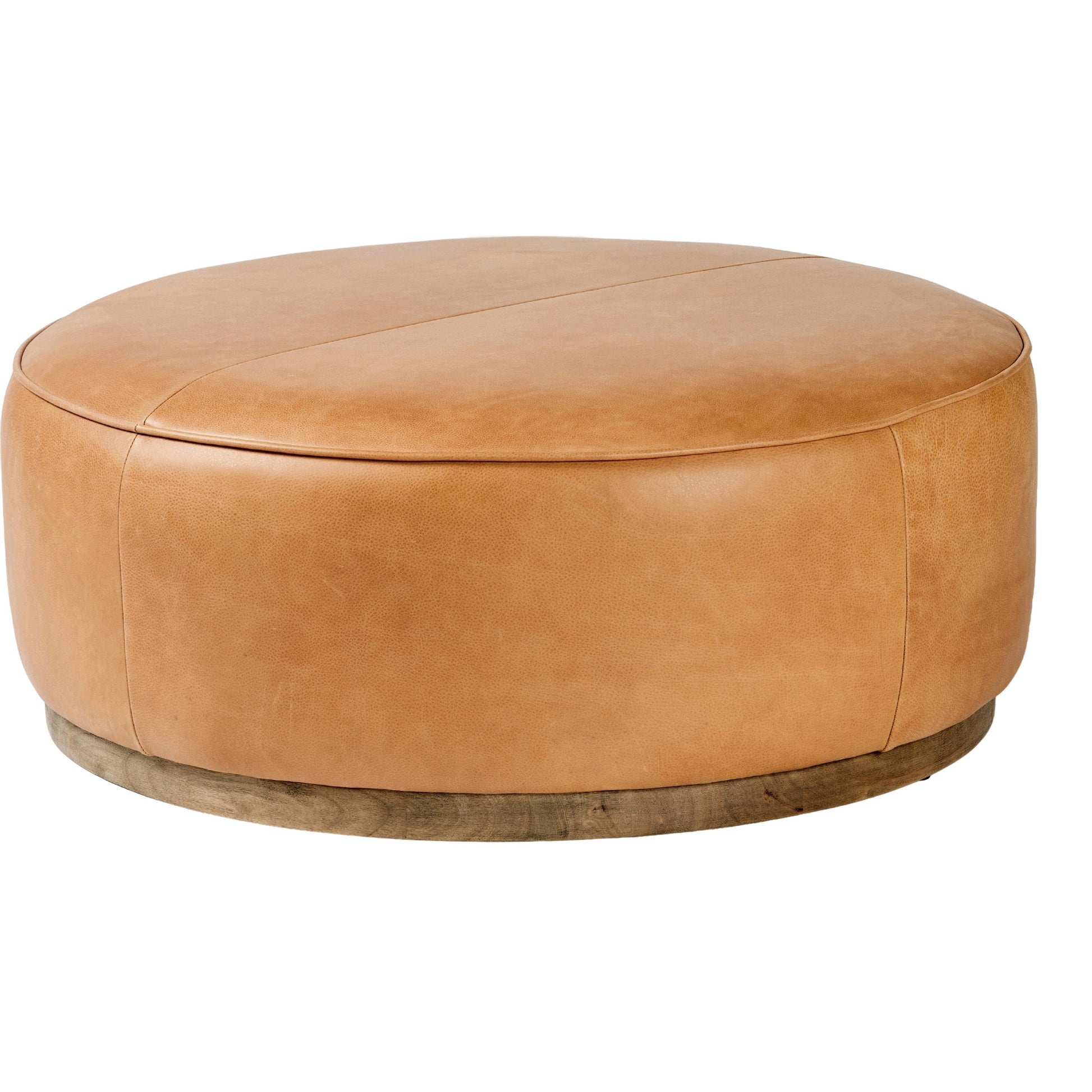 Sinclair Large Round Ottoman by Four Hands. Made from unique in a modern style.