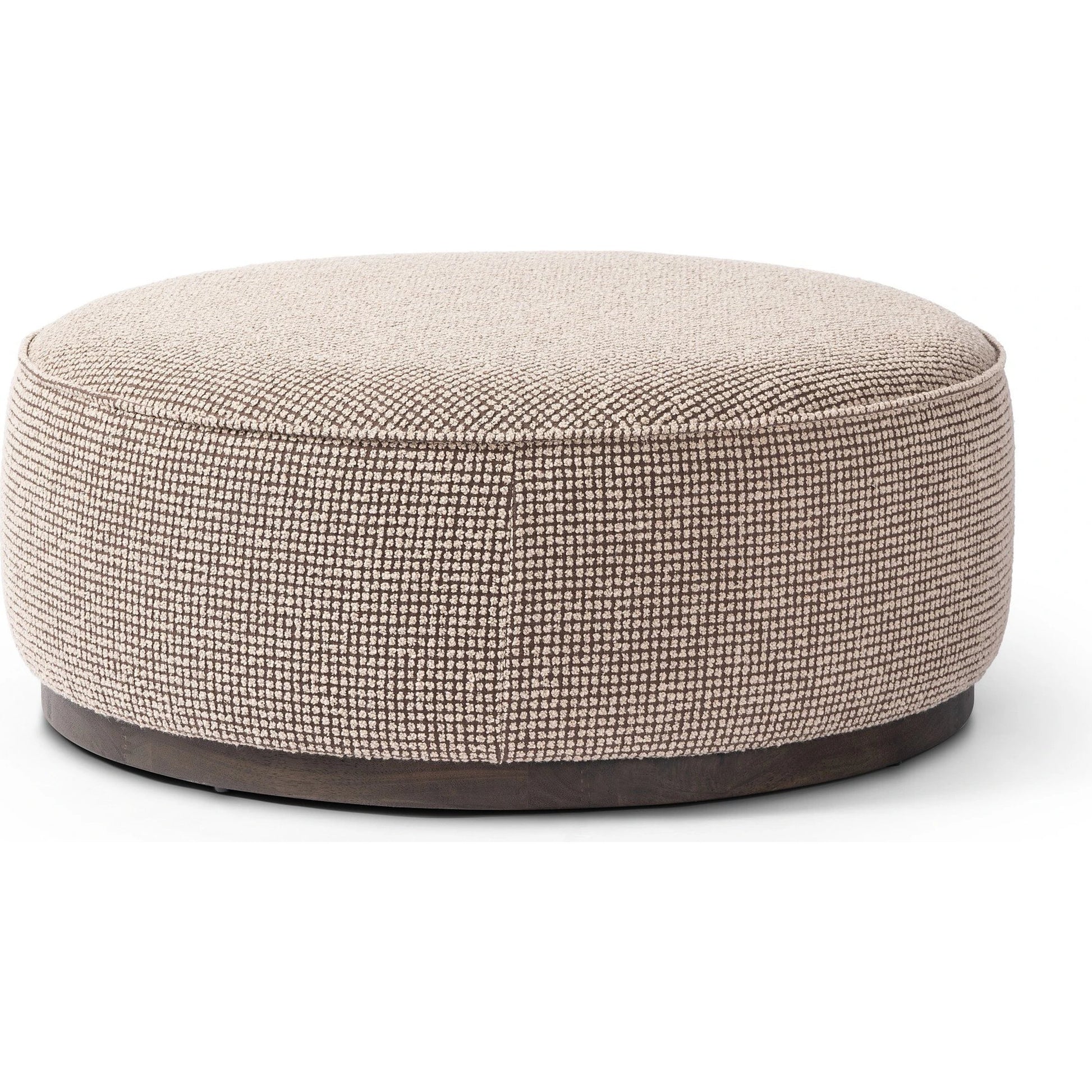Sinclair Large Round Ottoman by Four Hands. Made from unique in a modern style.