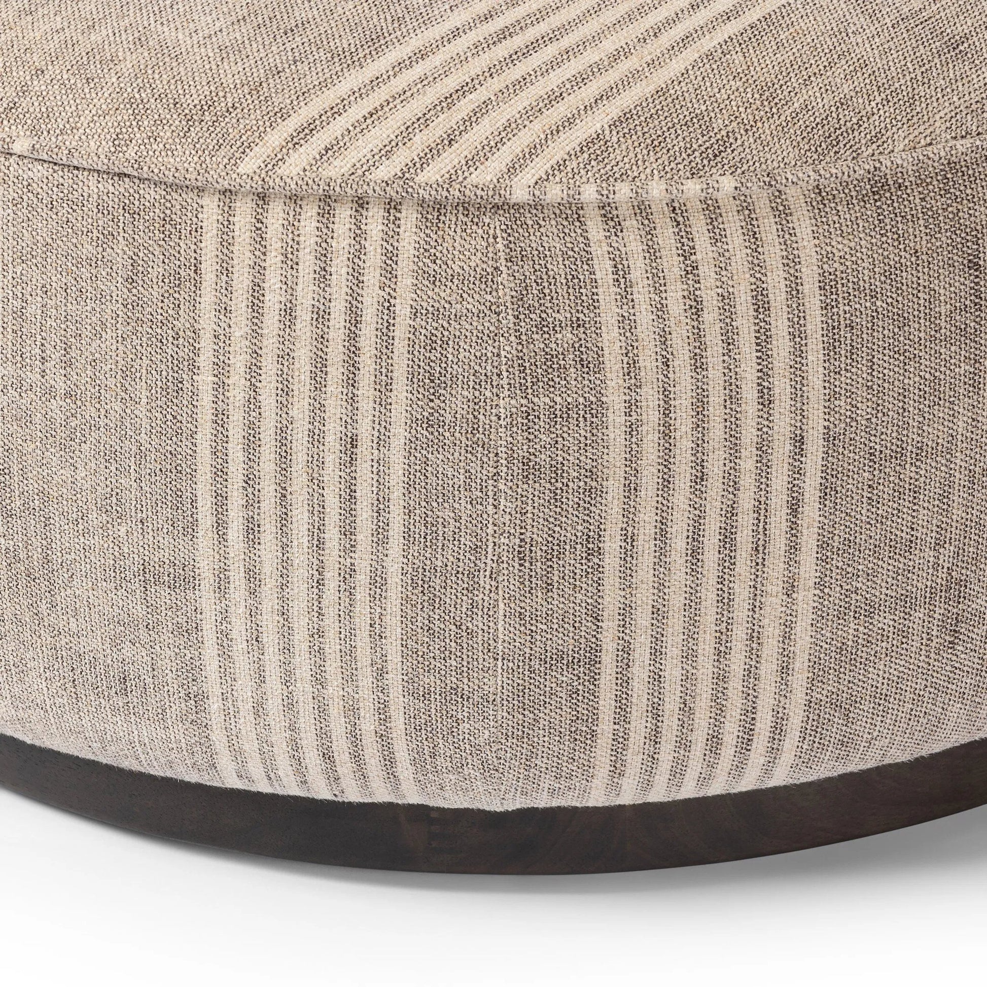 Sinclair Large Round Ottoman by Four Hands. Made from unique in a modern style.