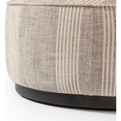 Sinclair Large Round Ottoman by Four Hands. Made from unique in a modern style.