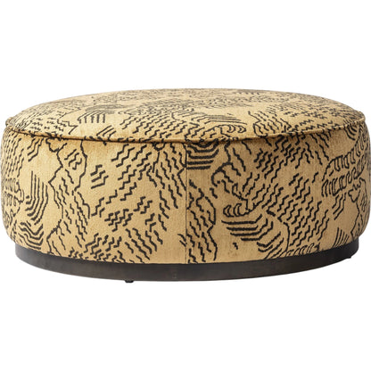 Sinclair Large Round Ottoman by Four Hands. Made from unique in a modern style.