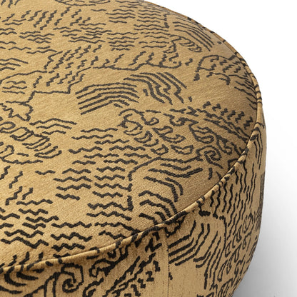 Sinclair Large Round Ottoman by Four Hands. Made from unique in a modern style.