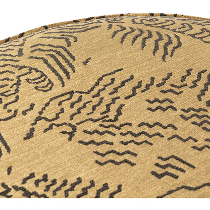 Sinclair Large Round Ottoman by Four Hands. Made from unique in a modern style.