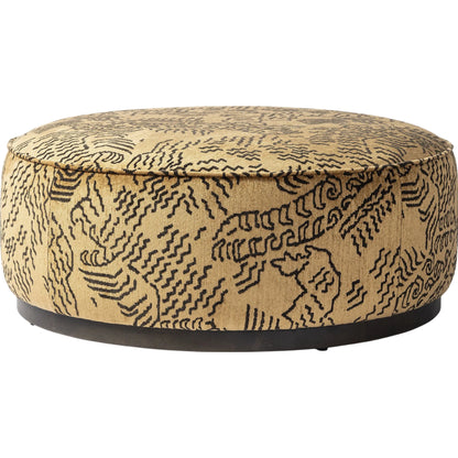 Sinclair Large Round Ottoman by Four Hands. Made from unique in a modern style.