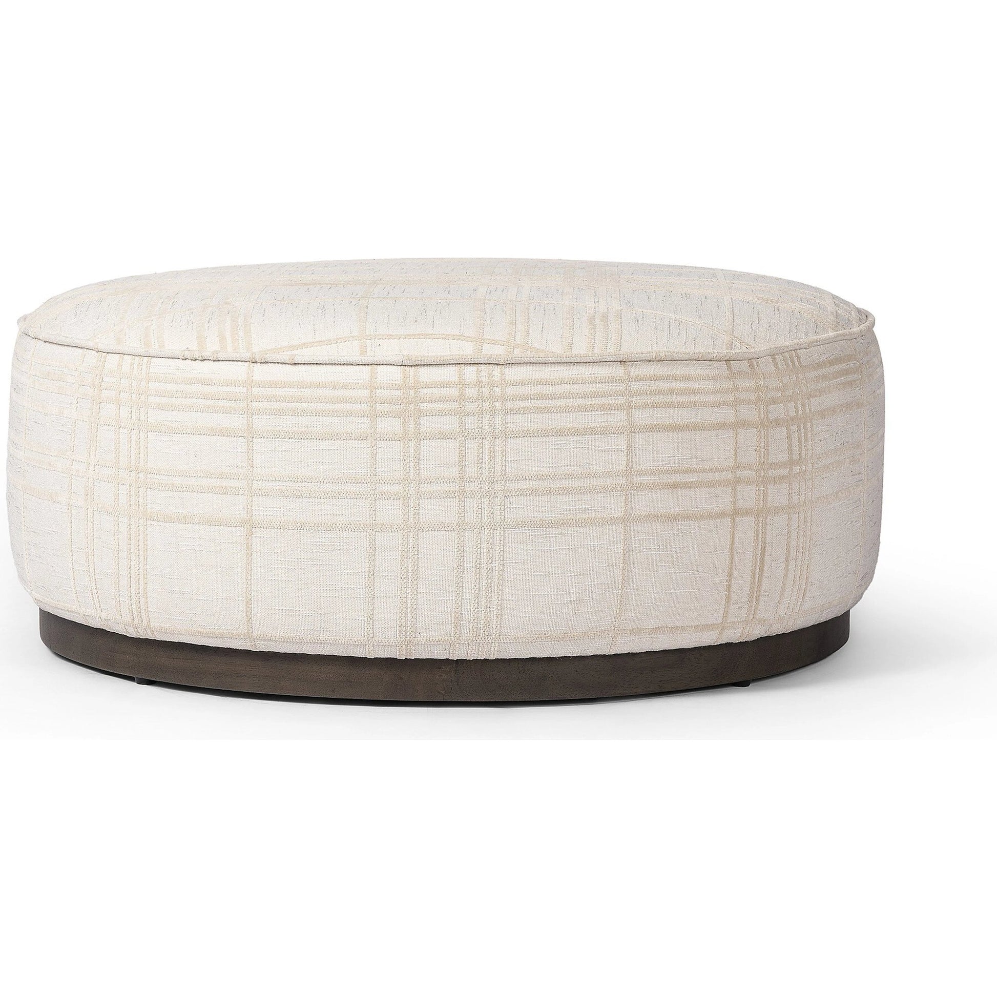 Sinclair Large Round Ottoman by Four Hands. Made from unique in a modern style.