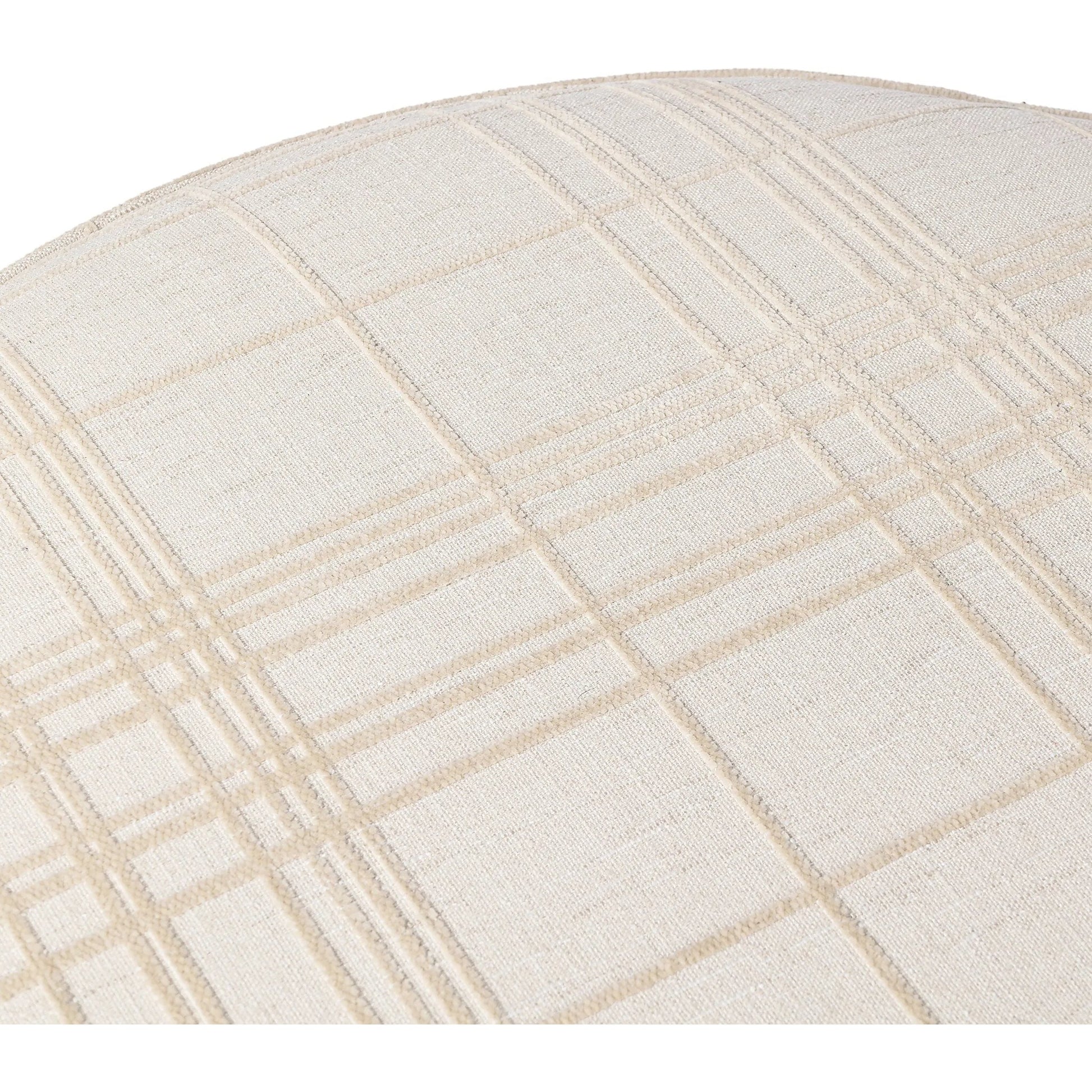 Sinclair Large Round Ottoman by Four Hands. Made from unique in a modern style.