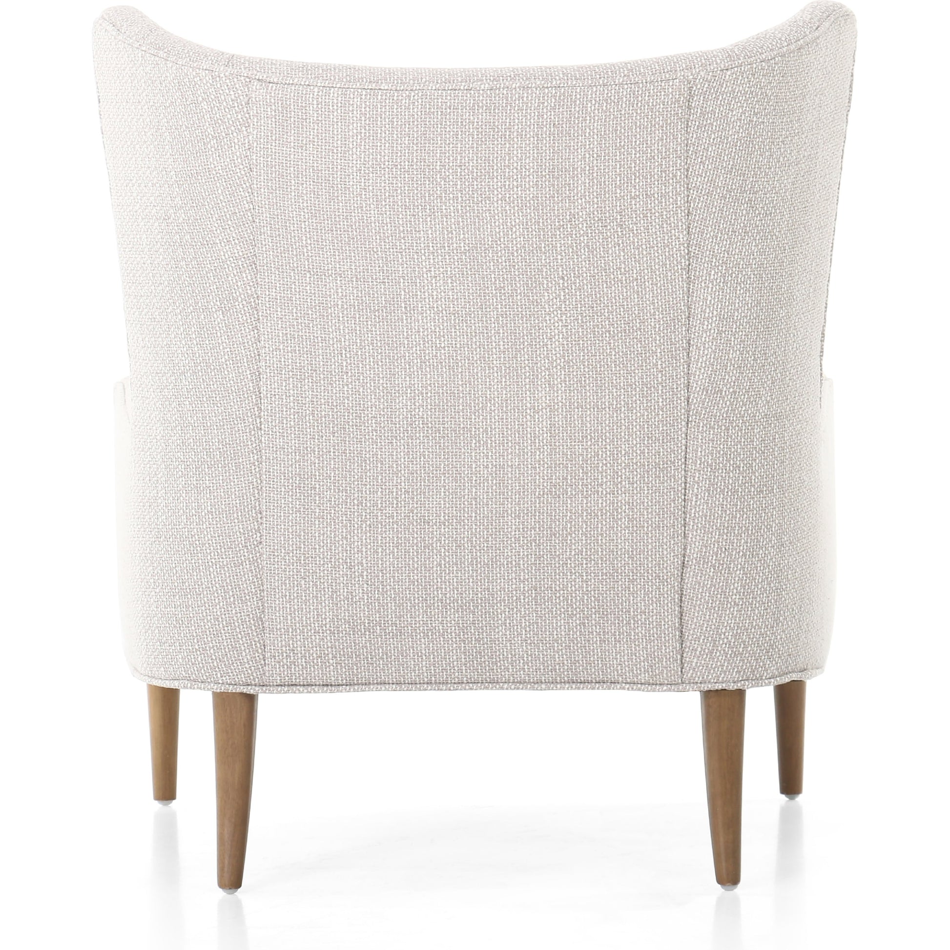 Marlow Wing Chair by Four Hands. Made from top grain leather, solid parawood, 100% polyester in a modern style.