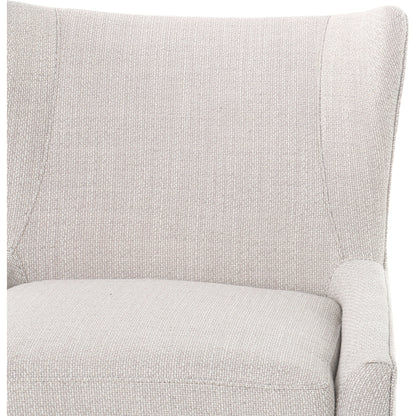 Marlow Wing Chair by Four Hands. Made from top grain leather, solid parawood, 100% polyester in a modern style.