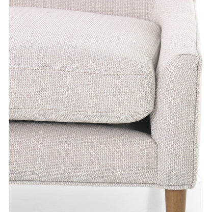Marlow Wing Chair by Four Hands. Made from top grain leather, solid parawood, 100% polyester in a modern style.