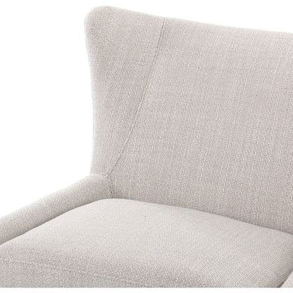 Marlow Wing Chair by Four Hands. Made from top grain leather, solid parawood, 100% polyester in a modern style.